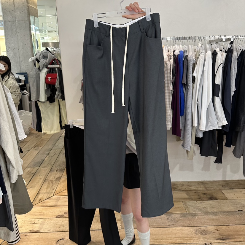 CREAM VILLA韓國代購女士新款職業休閑褲CREAMVILLA休閑褲圖色1