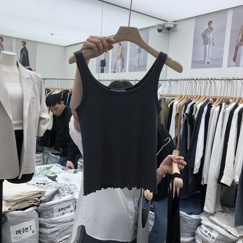 MOI-A韓國代購女裝新款熱賣人氣休閑時尚職業吊帶背心羅紋MOI-A吊帶/背心圖色3