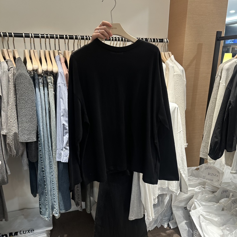 LE BUTTER韓國直郵實拍女裝新款休閑人氣職業熱賣長袖T恤LE BUTTER長袖T恤圖色3