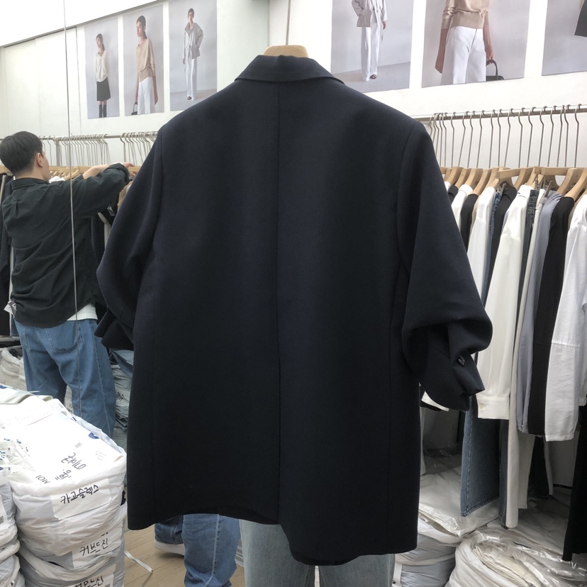 MOI-A韓國東大門代購女士新品休閑人氣夾克不含內搭亞麻布MOI-A夾克