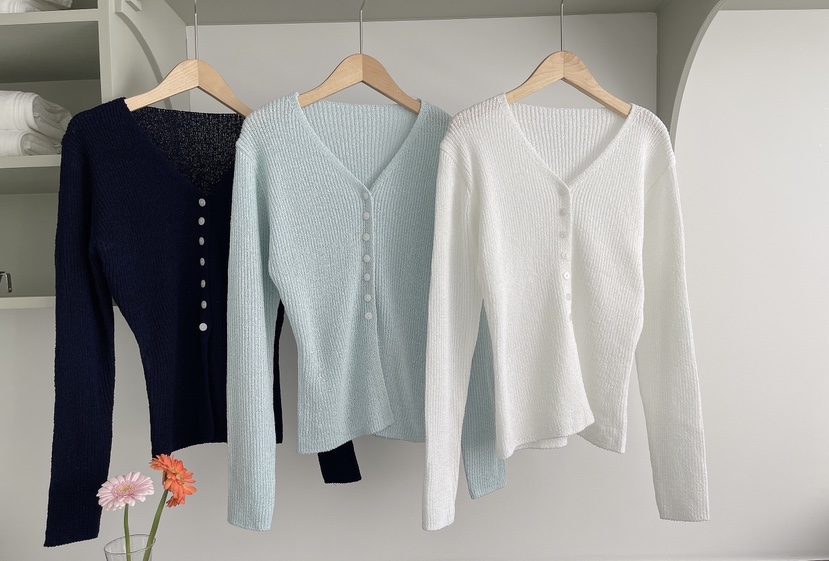 MINIQUEENS韓國東大門代購女裝新品職業人氣時尚針織衫開衫MINIQUEENS針織衫