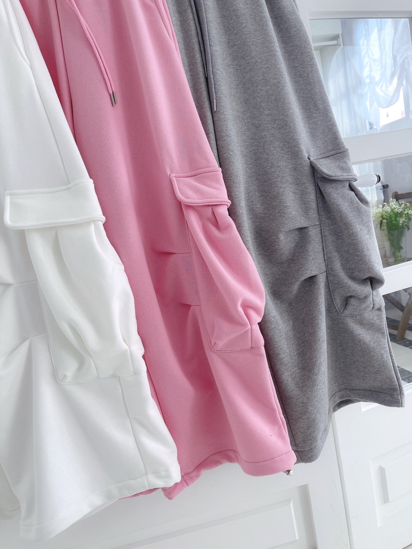 MINIQUEENS韓國直郵實拍女裝新款休閑人氣26春夏休閑褲口袋MINIQUEENS休閑褲