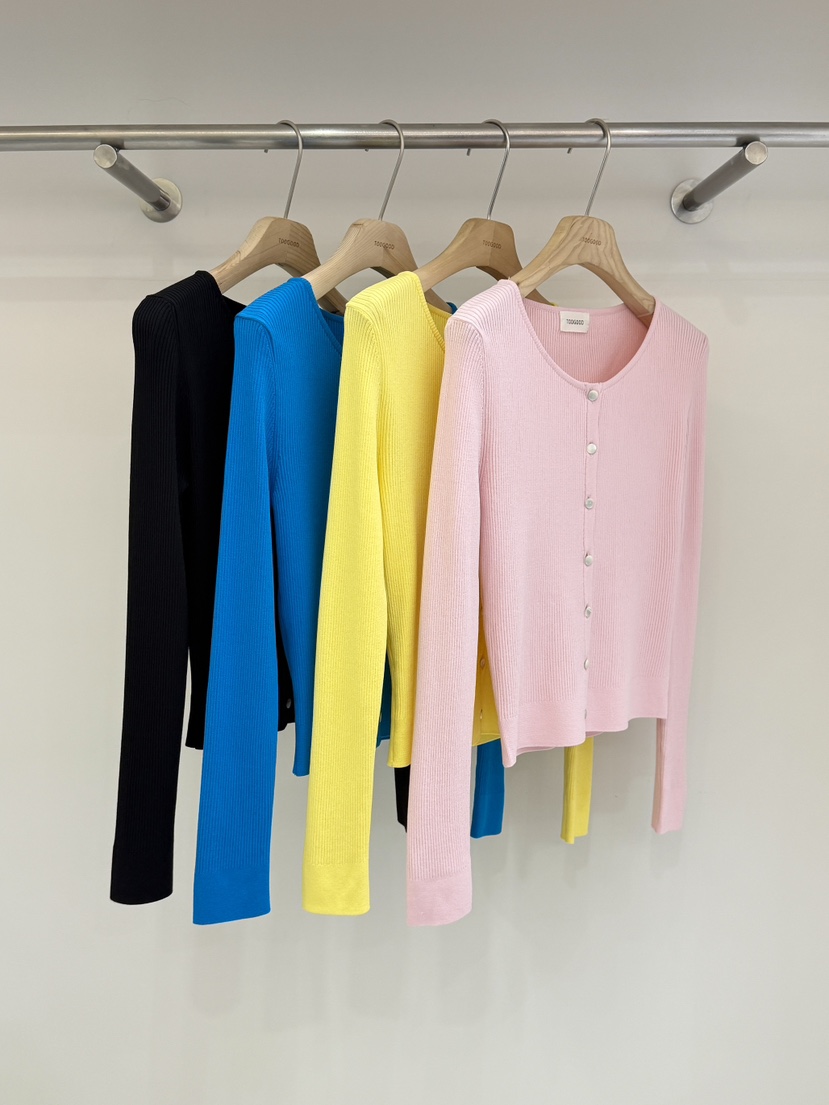 TOOGOOD韓國代購女裝新品熱賣休閑職業針織衫開衫紐扣羅紋TOOGOOD針織衫