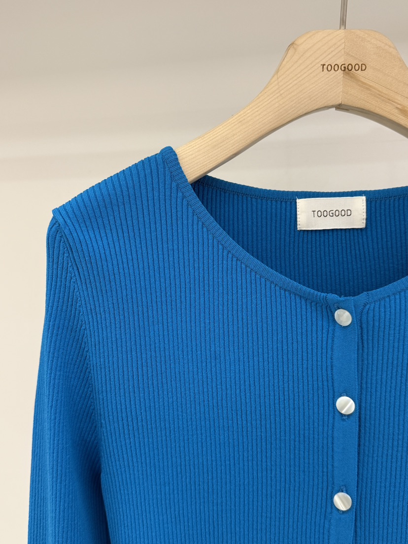 TOOGOOD韓國代購女裝新品熱賣休閑職業針織衫開衫紐扣羅紋TOOGOOD針織衫