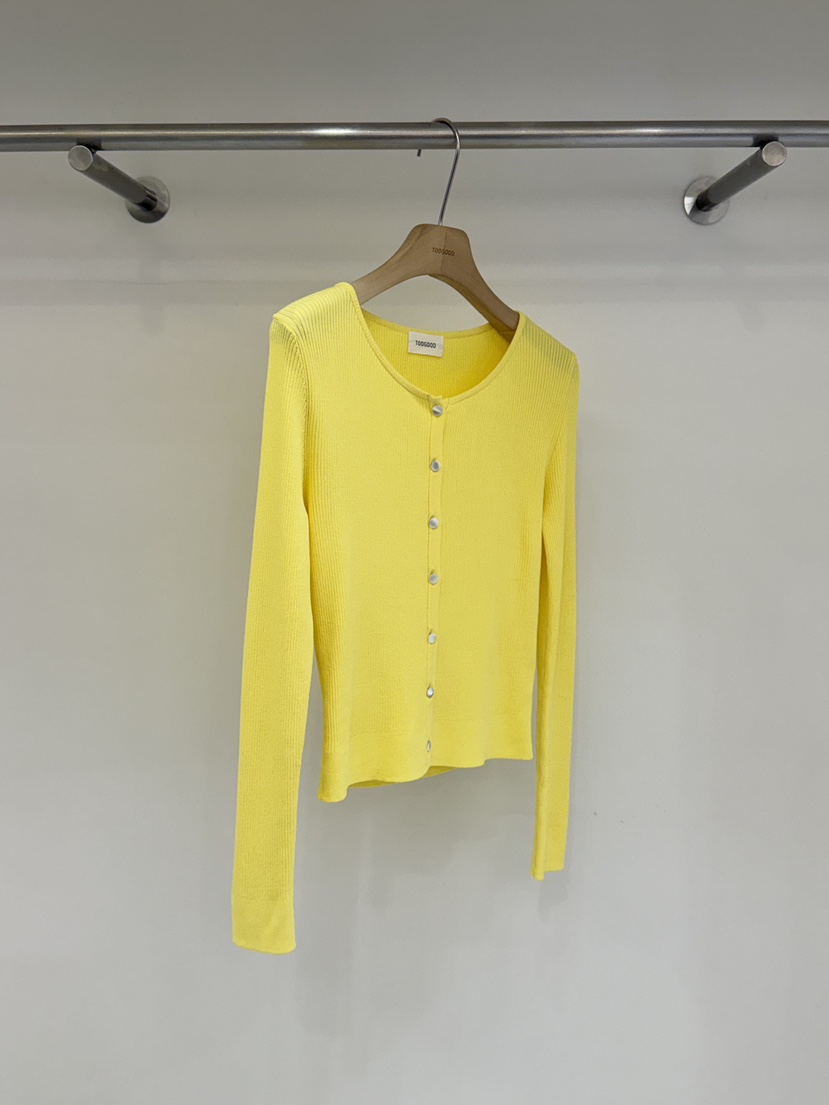 TOOGOOD韓國代購女裝新品熱賣休閑職業針織衫開衫紐扣羅紋TOOGOOD針織衫圖色2