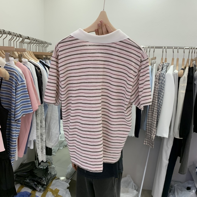 LELEN韓國直郵女士新款時尚熱賣職業人氣休閑26春夏推薦T恤LELENT恤