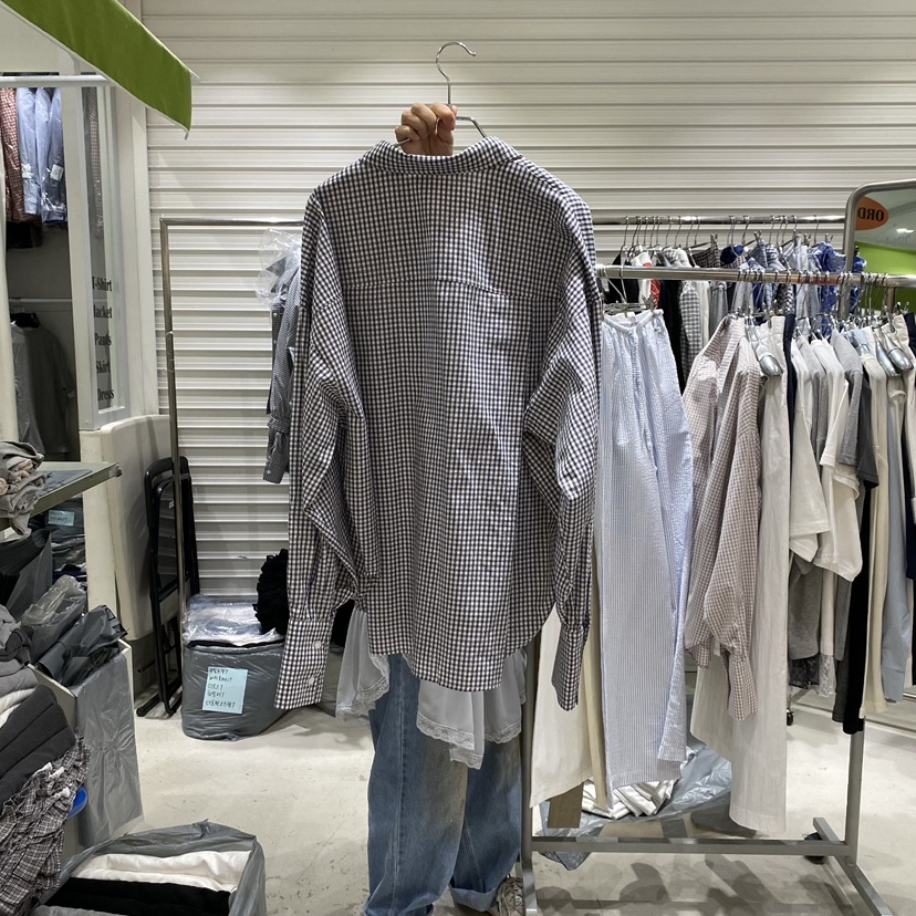 BRICKLANE韓國直郵實拍女士新款26春夏休閑熱賣襯衫蕾絲衫BRICKLANE襯衫/蕾絲衫