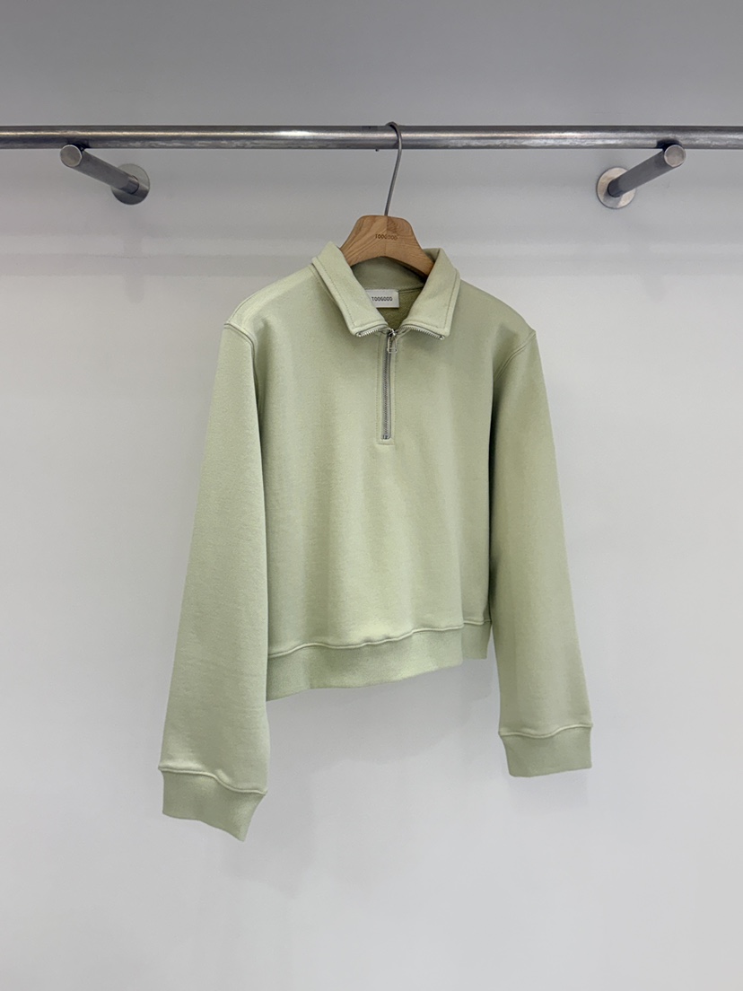 TOOGOOD韓國代購女裝新品休閑時尚推薦熱賣職業衛衣拉鏈高領TOOGOOD衛衣