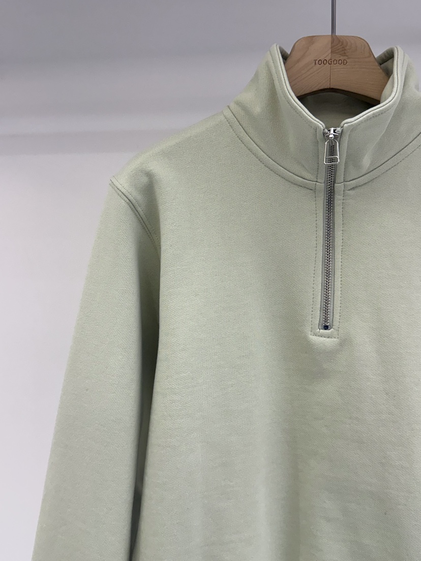 TOOGOOD韓國代購女裝新品休閑時尚推薦熱賣職業衛衣拉鏈高領TOOGOOD衛衣
