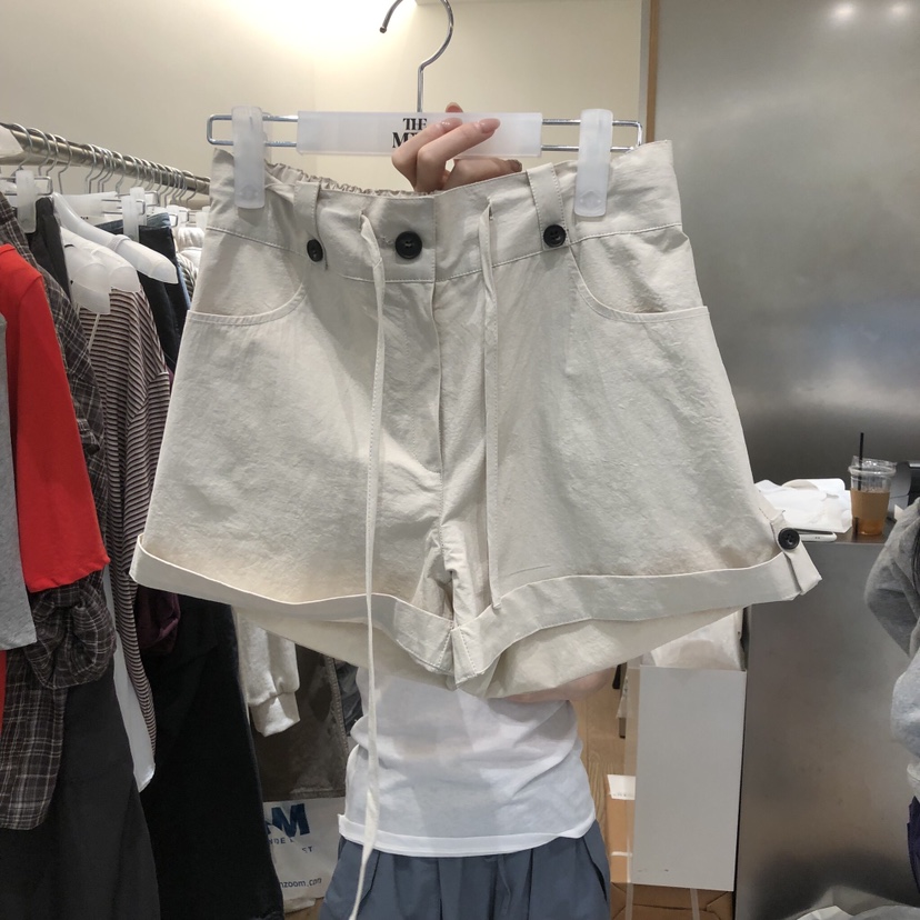 MEET ME韓國直郵女裝新品推薦休閑職業熱賣短褲不含腰帶MEET ME短褲圖色2