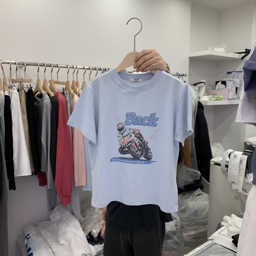 LELEN韓國東大門代購女士新款職業時尚休閑推薦熱賣26春夏T恤LELENT恤圖色2