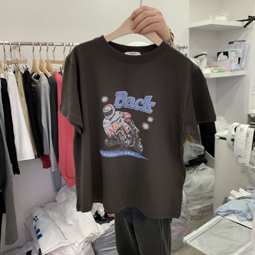 LELEN韓國東大門代購女士新款職業時尚休閑推薦熱賣26春夏T恤LELENT恤圖色3