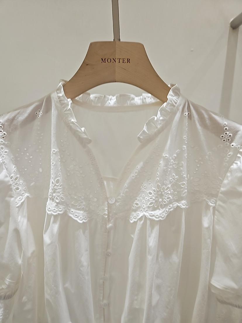 MONTER韓國東大門代購女士新款推薦時尚26春夏襯衫蕾絲衫MONTER襯衫/蕾絲衫