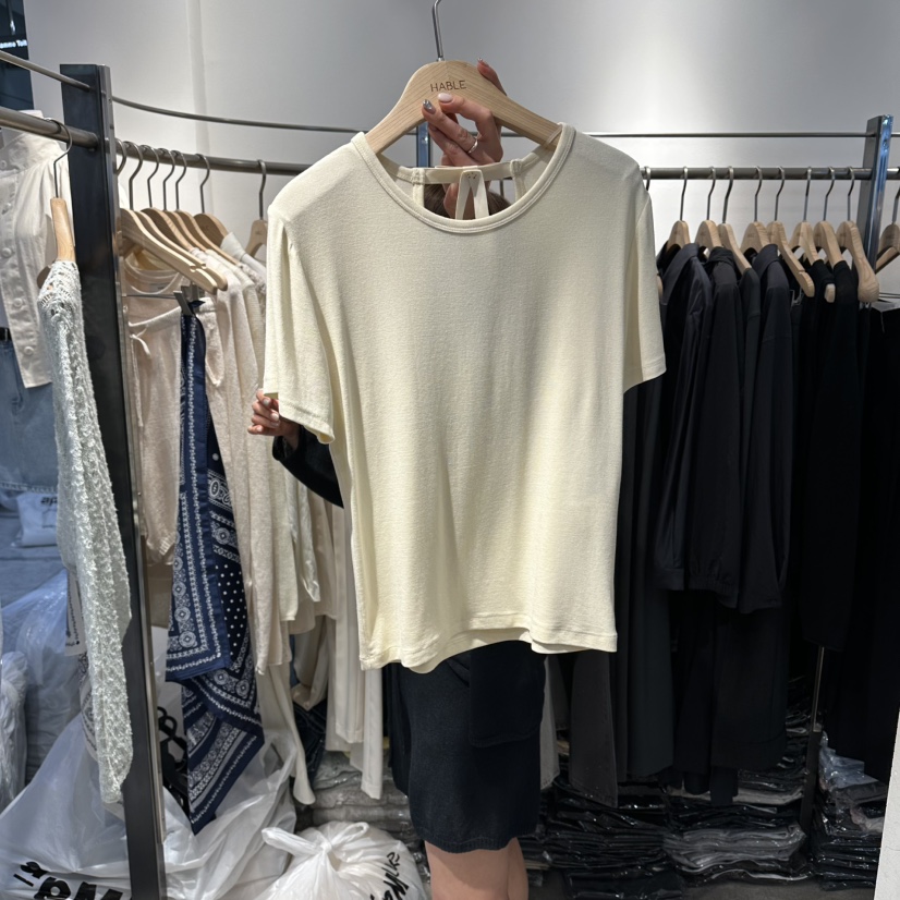 HABLE韓國代購女裝新品人氣熱賣推薦職業時尚休閑26春夏T恤HABLET恤