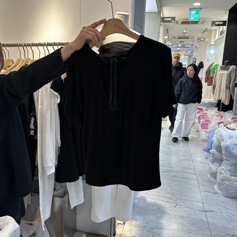 HABLE韓國代購女裝新品人氣熱賣推薦職業時尚休閑26春夏T恤HABLET恤圖色3