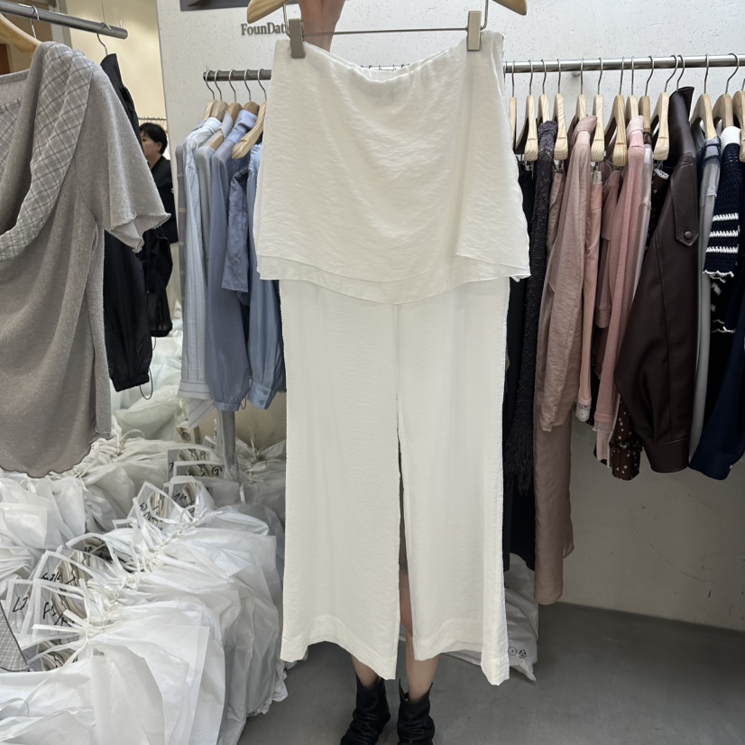 FOUNDATION韓國直郵實拍女士新品推薦職業人氣熱賣休閑裙褲FOUNDATION裙褲圖色1