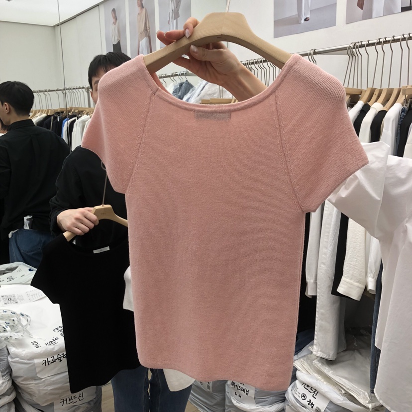 MOI-A韓國東大門直郵女士新品人氣時尚職業休閑26春夏T恤MOI-AT恤