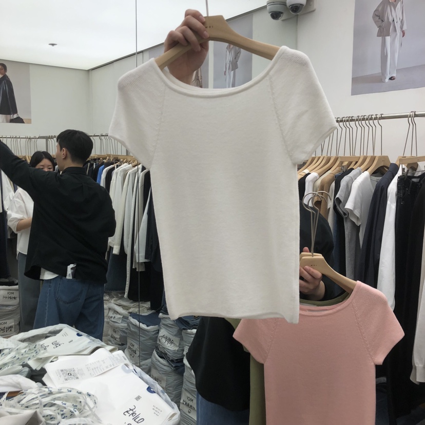 MOI-A韓國東大門直郵女士新品人氣時尚職業休閑26春夏T恤MOI-AT恤圖色1