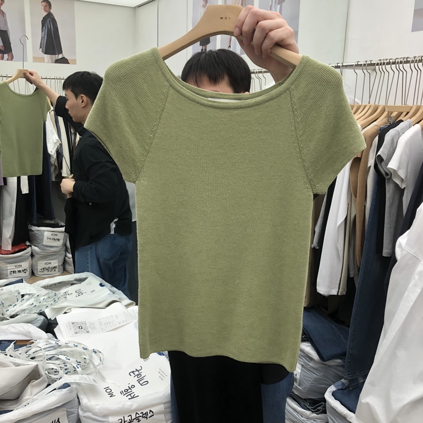 MOI-A韓國東大門直郵女士新品人氣時尚職業休閑26春夏T恤MOI-AT恤圖色4