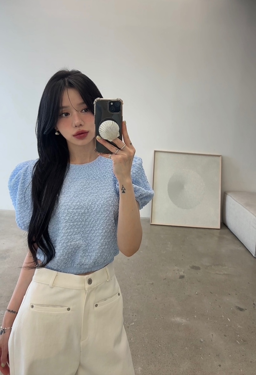 AMUSE SEOUL韓國東大門代購女士新款時尚職業襯衫蕾絲衫AMUSE SEOUL襯衫/蕾絲衫