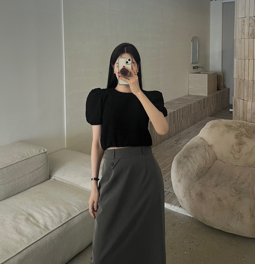 AMUSE SEOUL韓國東大門代購女士新款時尚職業襯衫蕾絲衫AMUSE SEOUL襯衫/蕾絲衫