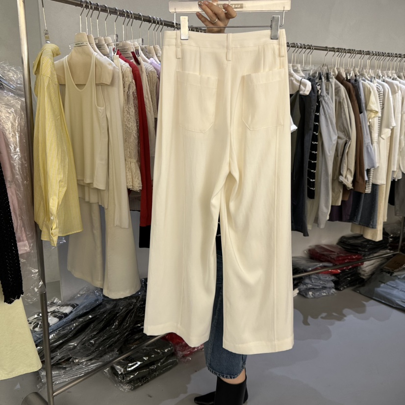 DOUBLE STANDARD/LE SMOKING/MAISONSTAFF韓國東大門代購女裝新款時尚休閑褲MAISONSTAFF休閑褲