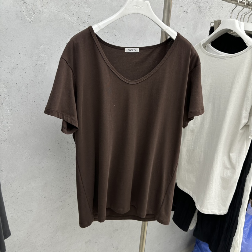SIXTEEN韓國代購女士新款職業熱賣休閑推薦時尚人氣26春夏T恤SIXTEENT恤圖色3