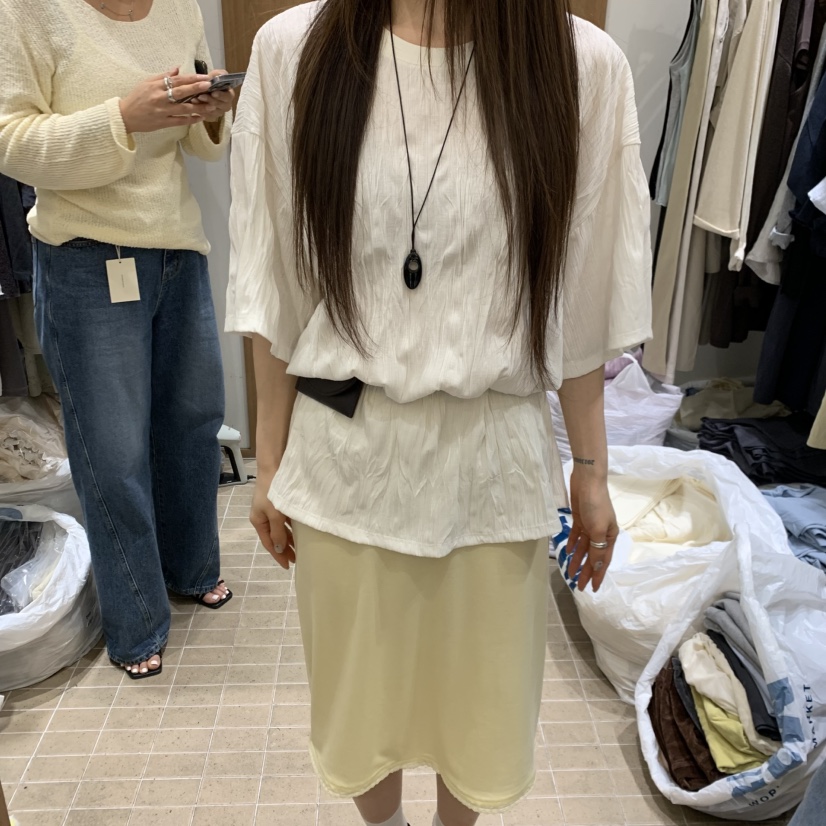 LOFN韓國直郵女裝新款26春夏推薦休閑人氣職業T恤不含配飾LOFNT恤圖色1