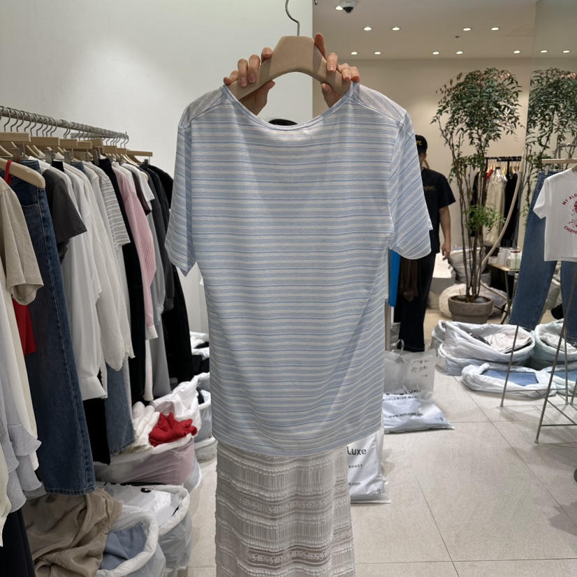 GRACIA韓國直郵實拍女裝新品推薦人氣職業時尚26春夏休閑T恤GRACIAT恤