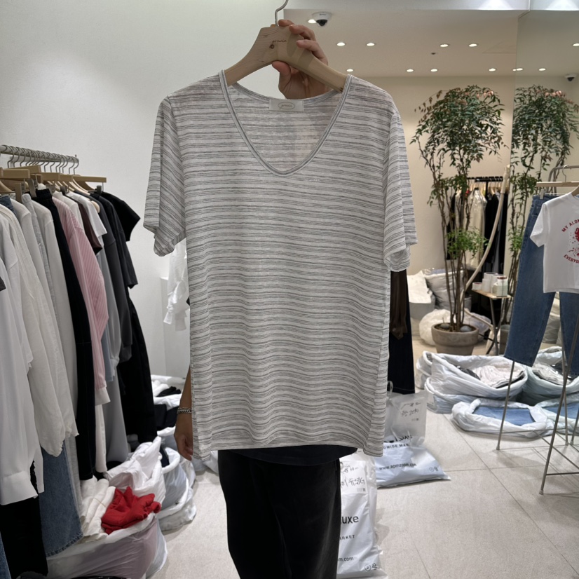 GRACIA韓國直郵實拍女裝新品推薦人氣職業時尚26春夏休閑T恤GRACIAT恤圖色3