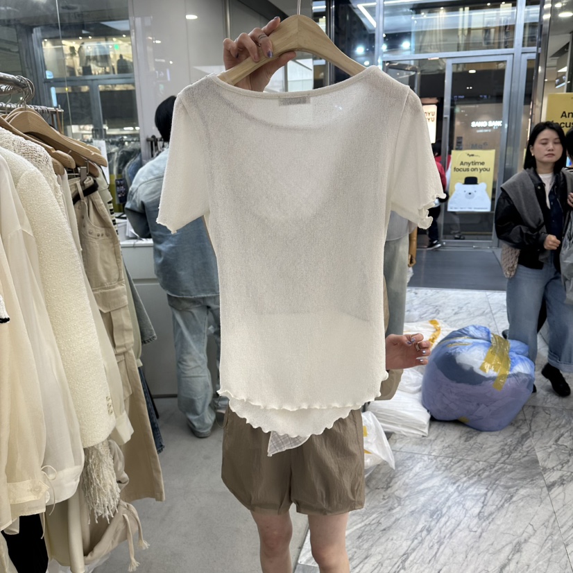 FOUNDATION韓國直郵女裝新品職業人氣休閑時尚熱賣T恤假兩件FOUNDATIONT恤