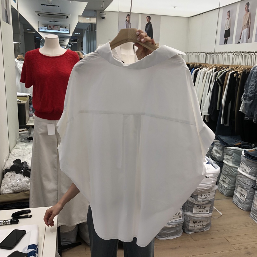 MOI-A韓國直郵實拍女士新品推薦人氣熱賣休閑襯衫蕾絲衫MOI-A襯衫/蕾絲衫