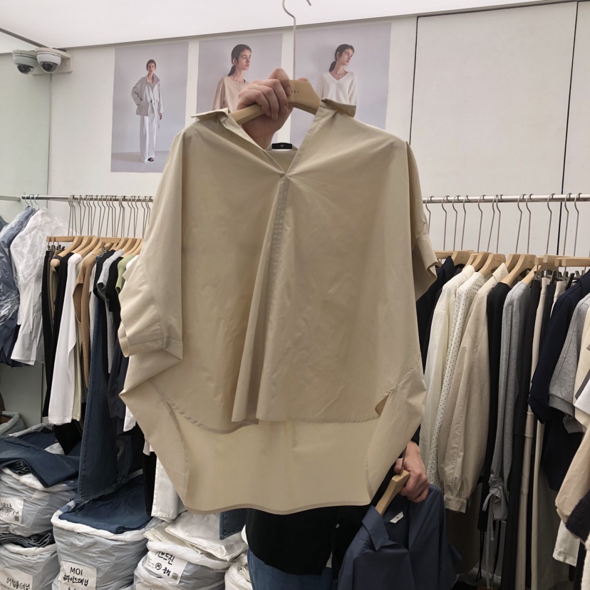 MOI-A韓國直郵實拍女士新品推薦人氣熱賣休閑襯衫蕾絲衫MOI-A襯衫/蕾絲衫圖色2