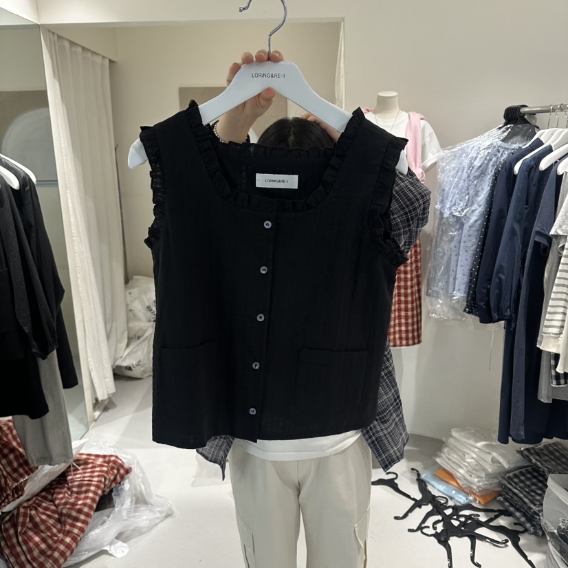 LORING RE I韓國東大門直郵女裝新品職業熱賣時尚推薦馬甲LORING RE-I/BARE馬甲圖色2