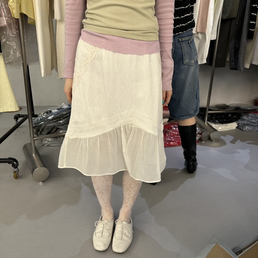 DOUBLE STANDARD/LE SMOKING/MAISONSTAFF韓國東大門代購女裝新款26春夏半身裙中短裙MAISONSTAFF半身裙/中短裙圖色1