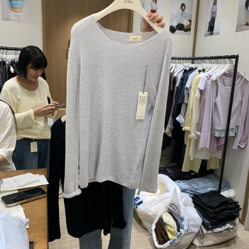 LOFN韓國直郵實拍女士新品熱賣26春夏休閑職業時尚針織衫LOFN針織衫圖色3