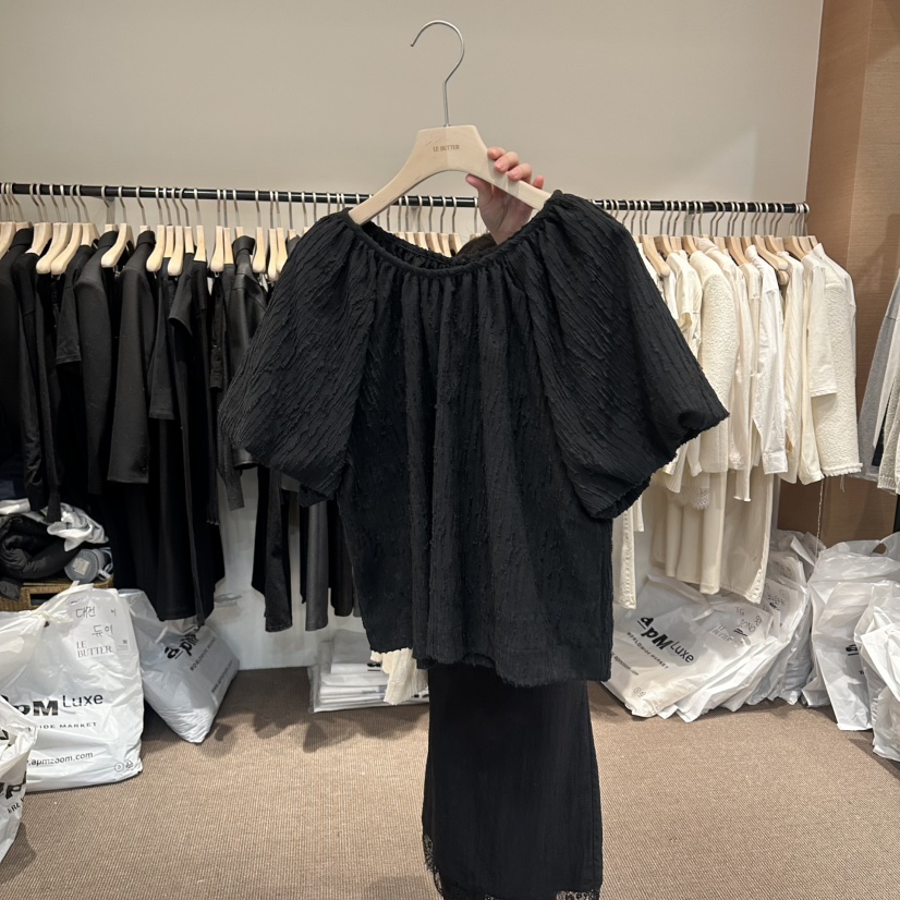 LE BUTTER韓國直郵實拍女裝新款26春夏推薦時尚襯衫蕾絲衫LE BUTTER襯衫/蕾絲衫圖色2