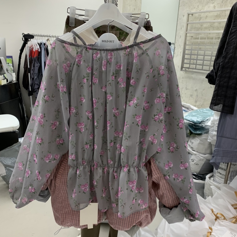 SOLD OUT韓國東大門代購女士新款26春夏休閑職業襯衫蕾絲衫SOLD OUT襯衫/蕾絲衫