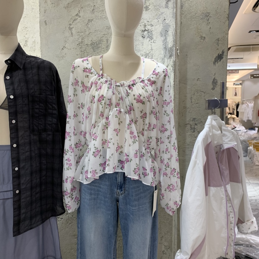 SOLD OUT韓國東大門代購女士新款26春夏休閑職業襯衫蕾絲衫SOLD OUT襯衫/蕾絲衫圖色2