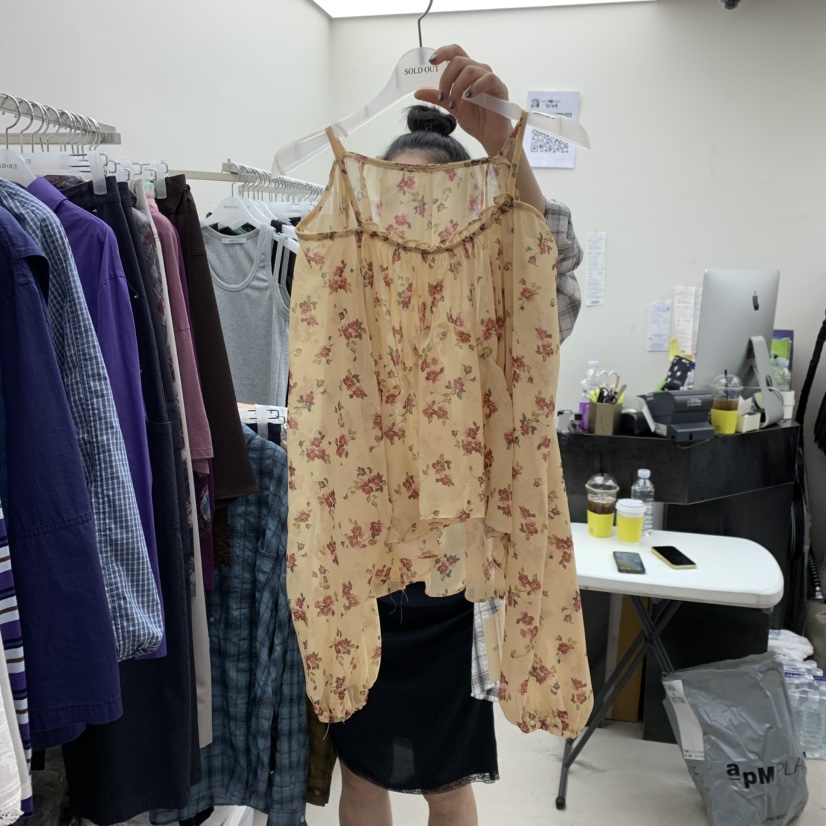 SOLD OUT韓國東大門代購女士新款26春夏休閑職業襯衫蕾絲衫SOLD OUT襯衫/蕾絲衫圖色3