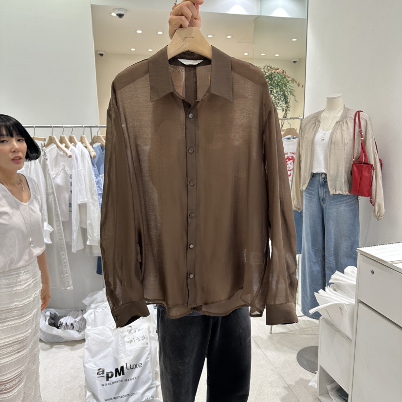 GRACIA韓國東大門直郵女士新款26春夏休閑推薦襯衫蕾絲衫GRACIA襯衫/蕾絲衫圖色2