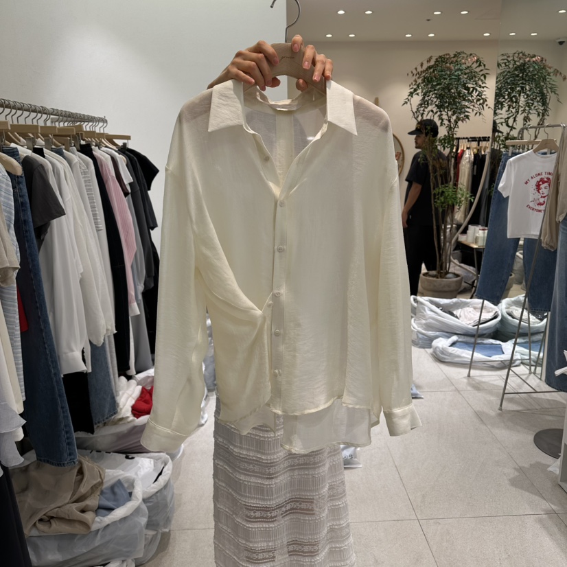 GRACIA韓國東大門直郵女士新款26春夏休閑推薦襯衫蕾絲衫GRACIA襯衫/蕾絲衫圖色3