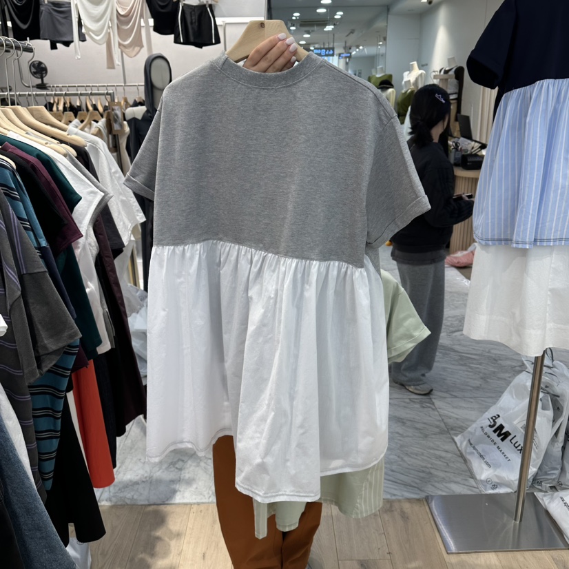 REVE-L韓國直郵女士新品推薦職業人氣休閑熱賣26春夏T恤REVE-LT恤