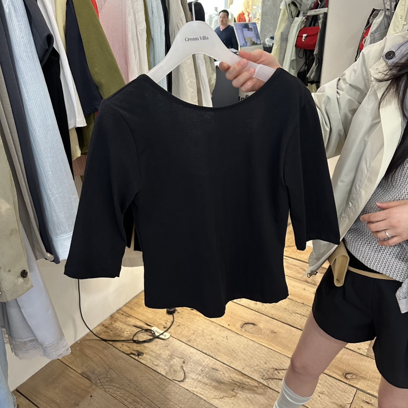 CREAM VILLA韓國直郵實拍女裝新品休閑T恤CREAMVILLAT恤圖色6