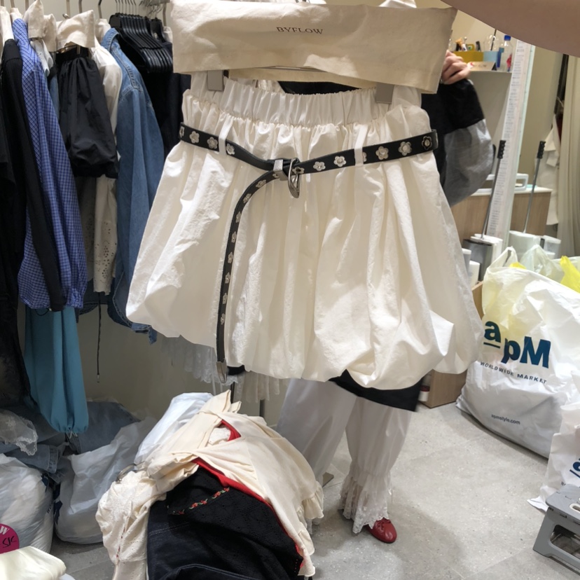 BY FLOW韓國東大門直郵女裝新款人氣推薦熱賣短裙不含腰帶BY FLOW短裙