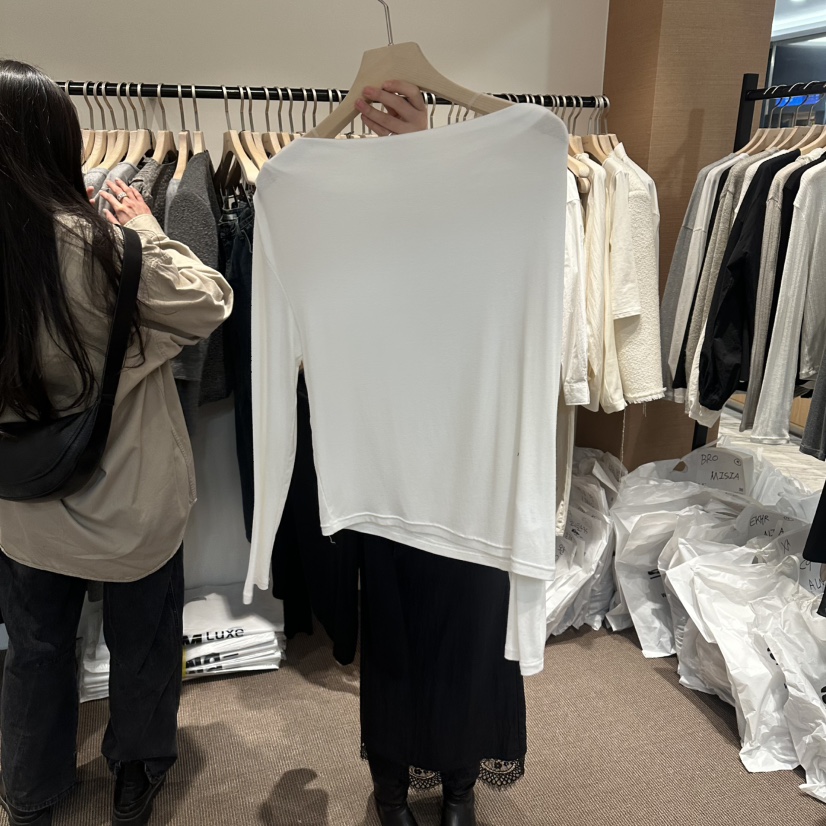 LE BUTTER韓國直郵女裝新品推薦熱賣時尚休閑26春夏長袖T恤LE BUTTER長袖T恤