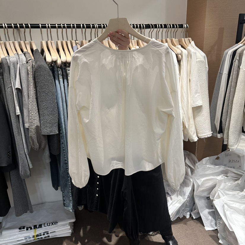 LE BUTTER韓國東大門代購女士新款職業26春夏襯衫蕾絲衫LE BUTTER襯衫/蕾絲衫