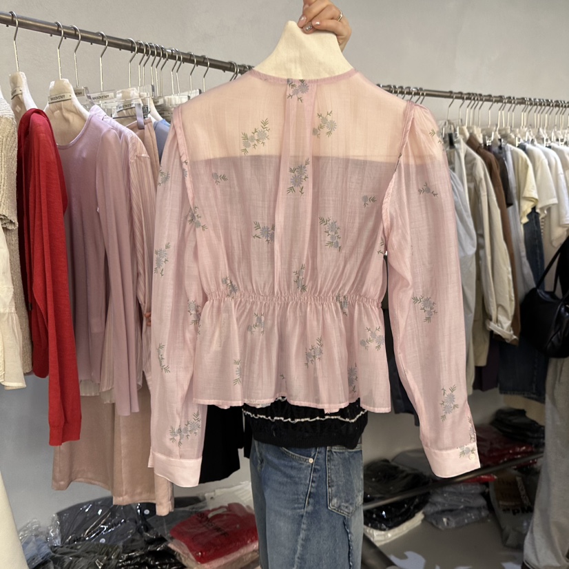 DOUBLE STANDARD/LE SMOKING/MAISONSTAFF韓國東大門直郵女裝新款休閑襯衫蕾絲衫MAISONSTAFF襯衫/蕾絲衫