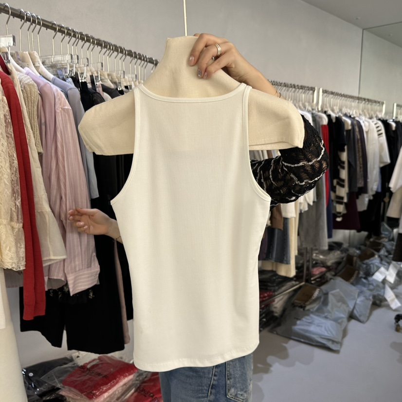 DOUBLE STANDARD/LE SMOKING/MAISONSTAFF韓國直郵實拍女裝新品熱賣吊帶背心不含內搭MAISONSTAFF吊帶/背心