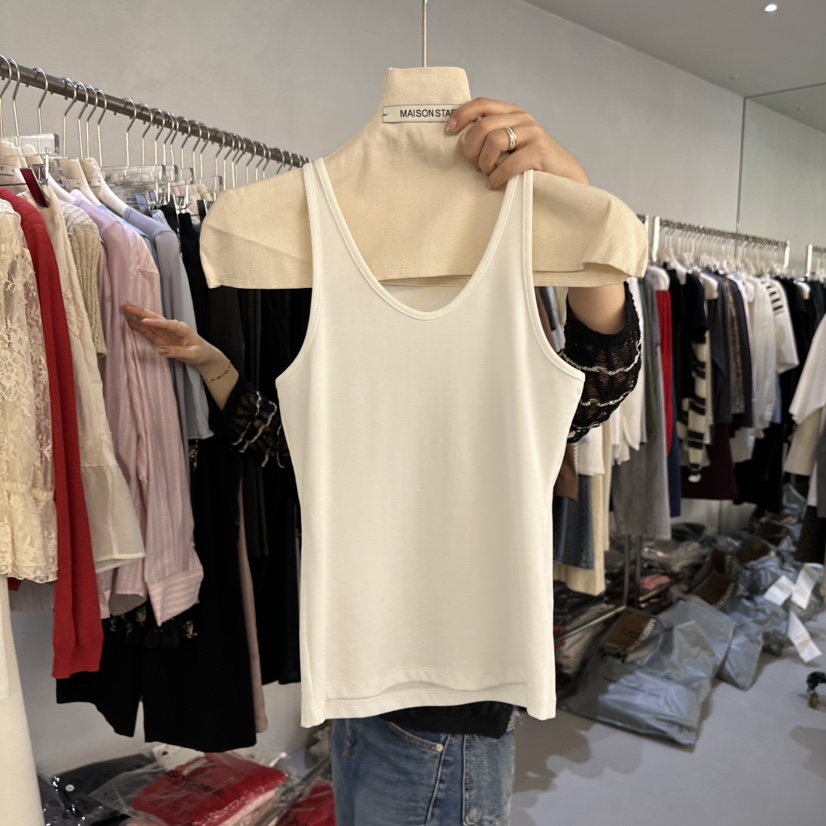 DOUBLE STANDARD/LE SMOKING/MAISONSTAFF韓國直郵實拍女裝新品熱賣吊帶背心不含內搭MAISONSTAFF吊帶/背心圖色1